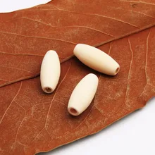 80 pçs 25x9mm natural oval contas de madeira pingentes conectores diy jóias fazendo para ofícios wb64
