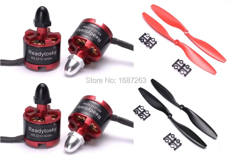 4 шт. 2212 920kv бесщеточный двигатель + 1045 опора для F450 X525 квадрокоптера|outrunner electric