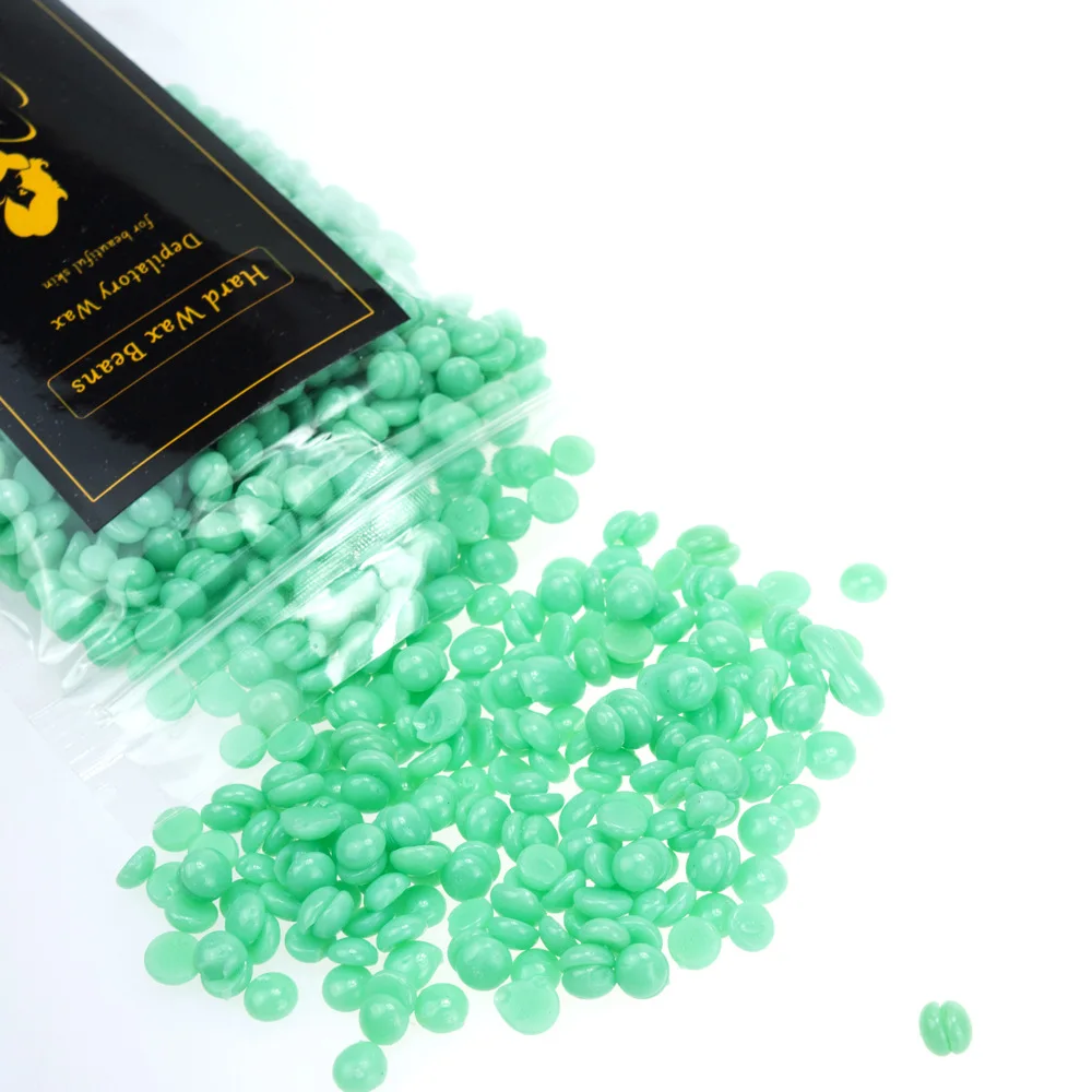 50g Hard Wax Pellet No Striscia Depilatoria a Caldo Pellicola Duro Brasiliano Cera di Rimozione Dei Capelli di Rimozione Dei Capelli Crema di Fagioli Per rimozione Dei Capelli del viso