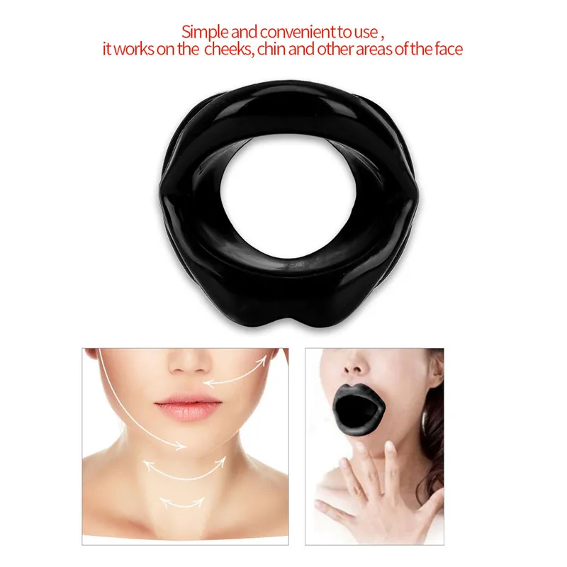 

Silicone Rubber Face Slimmer Oral Mouth Muscle Massage Tools Tightener Exerciser Lip Trainer Anti-Wrinkle & Aging Chin Massager