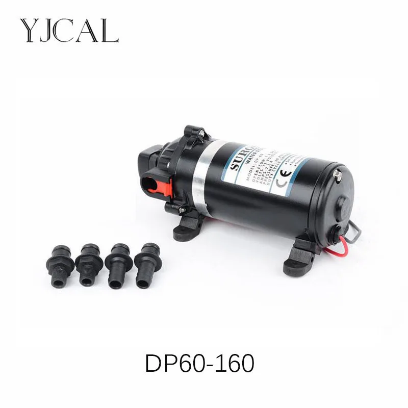 

DC 12V 24V Water Booster Fountain High Pressure Diaphragm Pump Reciprocating Self-priming RV Yacht Aquario Filter Accessories