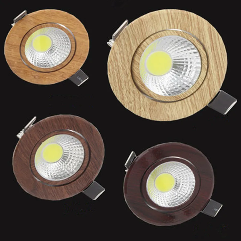 3W 5W Dimmable COB светодиодный встраиваемый вниз светильник s Точечный AC85V 265V потолочный