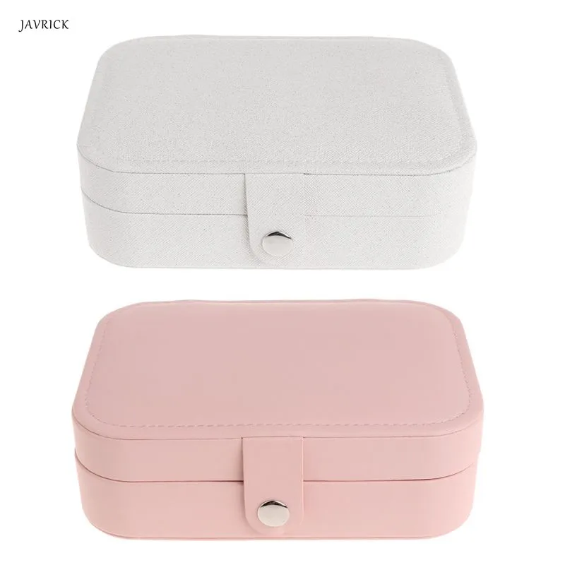 

Jewelry Storage Box Multi-functional Organizer Compartment Earrings Ear Stud Necklace Bracelet Ring Case Portable High-end