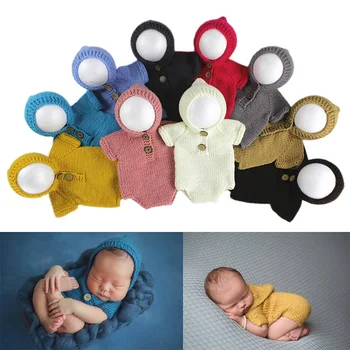 

Newborn photography props infant cloak baby photo crochet outfit new born fotografia accessories studio toddler picture shooting