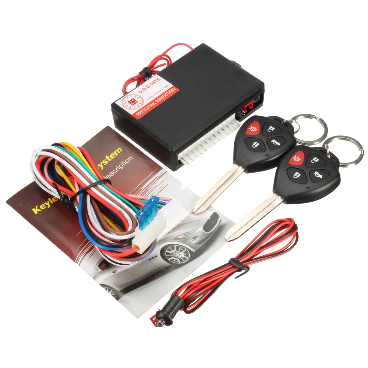 imágenes para Durable Negro 12 V Del Coche Del Vehículo de Alarma Antirrobo Sistema de alarma de Seguridad de Entrada Sin Llave de Bloqueo Para Toyota 2 Remoto imágenes para Durable Negro 12 V Del Coche Del Vehículo de Alarma Antirrobo Sistema de alarma de Seguridad de Entrada Sin Llave de Bloqueo Para Toyota 2 Remoto