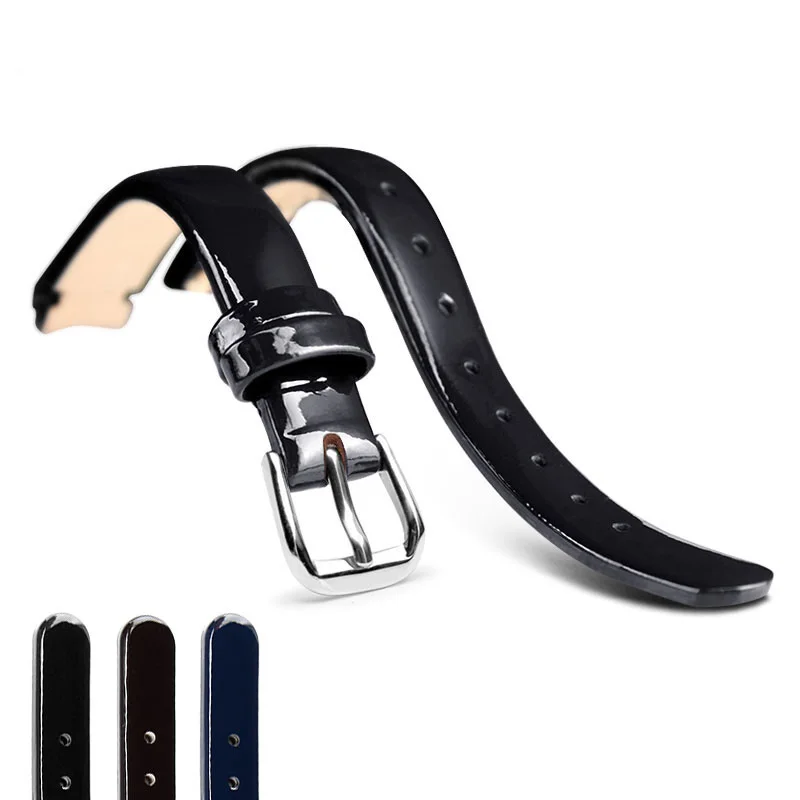 Watch band10mm genuine leather straps with stainless steel buckle for fashion women bracelet for Calvin klein/K4323209/K4323216