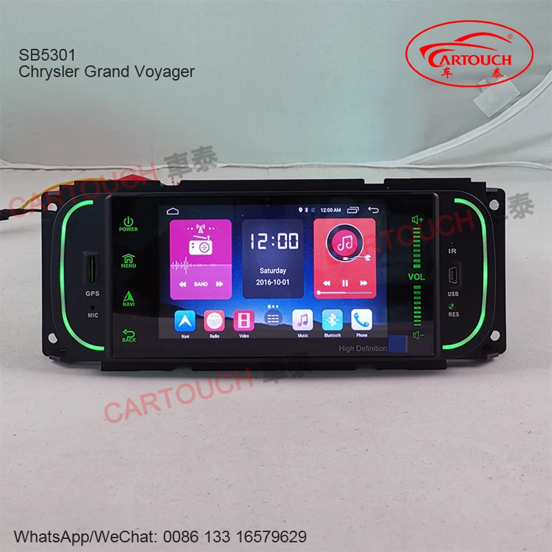 Cartouch Android 4G Автомобильный dvd-плеер для CHRYSLER GRAND VOYAGER автомобильный dvd Радио FM RDS BT зеркальная ссылка для Android мобильного iPhone