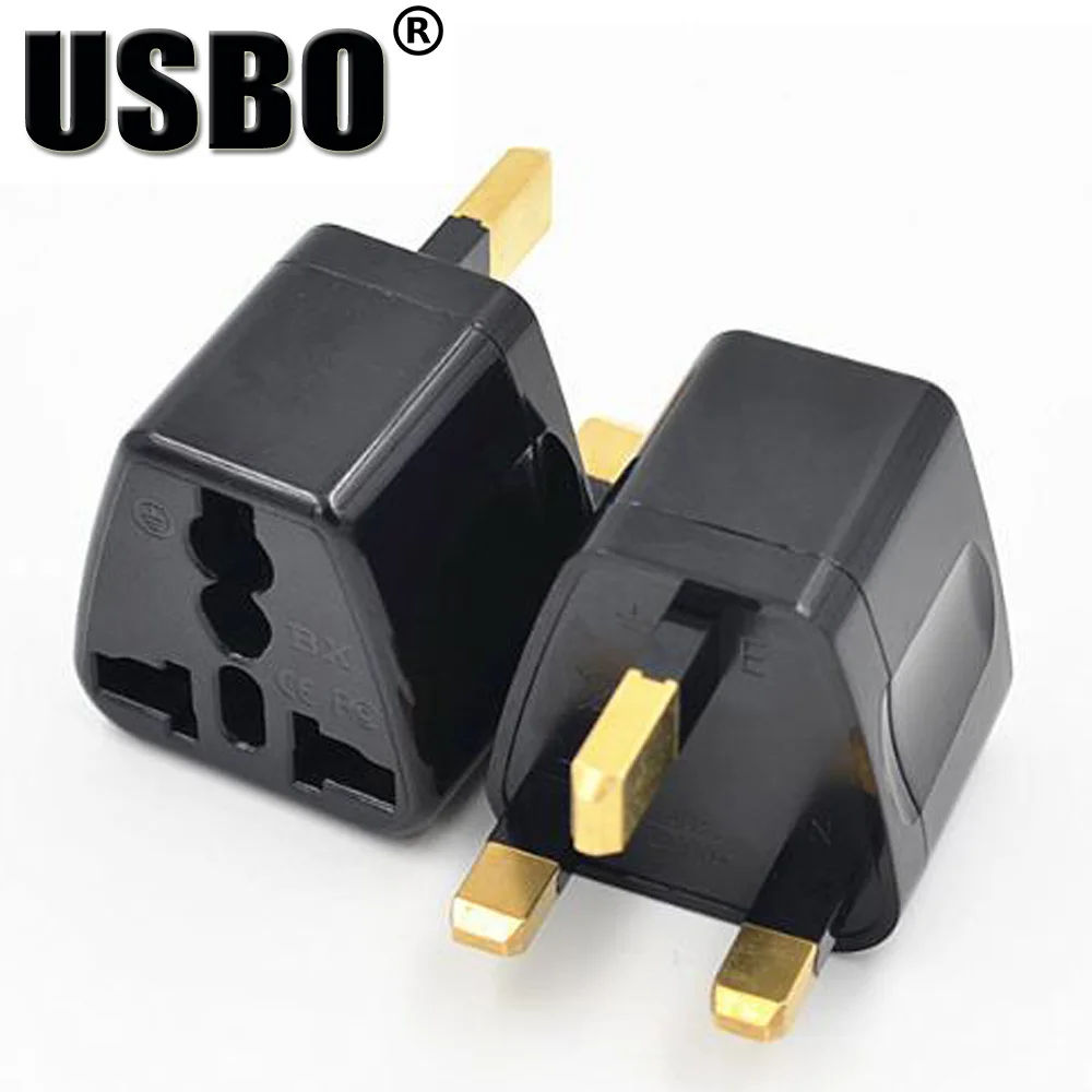 Black Full Copper 10A 220V CE certified British standard connector UK