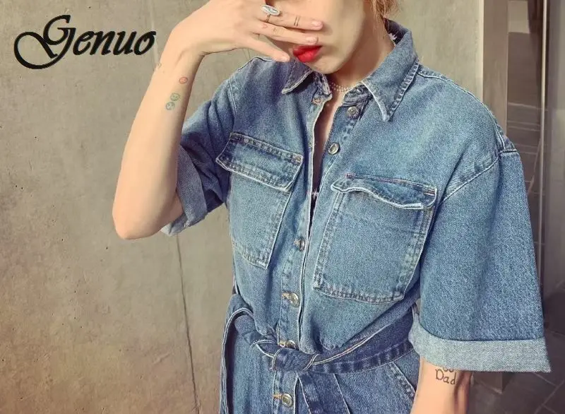Vintage Bohemia Playsuits Women Cherry Printed Deep V-neck High Waist Slim Holiday Beach Wide-legged Shorts Pants Jumpsuits