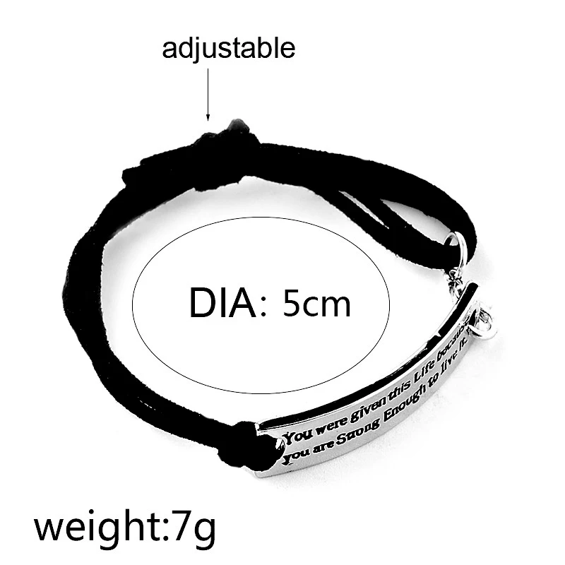 Вдохновляющие сообщения браслет кожаный браслет положительный мотивационные ювелирные изделия лучший друг подарок ручной штамп манжеты браслеты