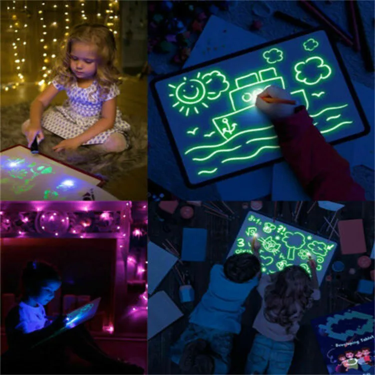 

Fluorescent Luminescent Board Toys Drawn With Light Fun And Developed Toys And Development Toys Big Bag Children's Gifts