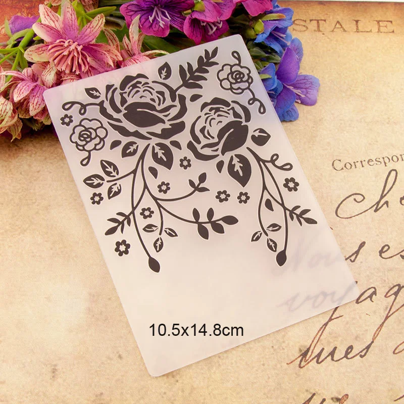 Flower Leaves Embossing Folder