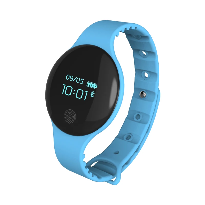 Цветной сенсорный экран, браслет с датчиком движения, смарт-браслет для спорта, фитнеса, мужчин и женщин, носимые устройства для IOS, Android - Цвет: Небесно-голубой