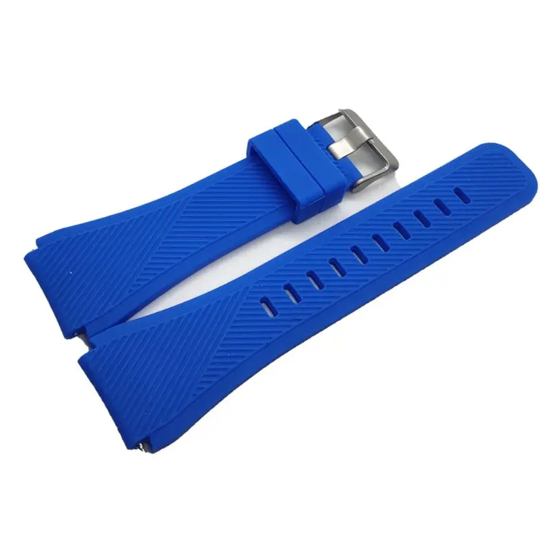 Сменный ремешок для наручных часов, спортивный браслет для часов samsung Galaxy Watch 46 мм/gear S3/gear 2 R380/gear 2 Neo R381 - Цвет: Синий
