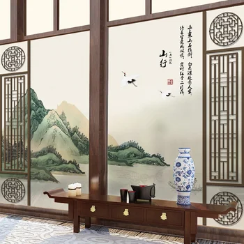 

Sunscreen static frosted window glass stickers bathroom sliding door film bathroom waterproof window paper transparent opaque
