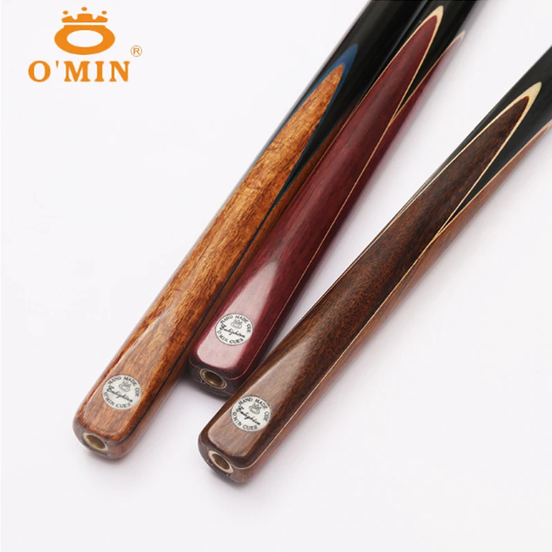 

O'Min Enlighten Handmade 3/4 Snooker Cues Sticks With Snooker Cue Case Set A/B/C 9.8mm Tips China