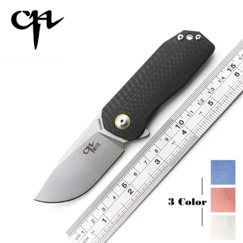 

High quality CH3005 Handle:Carbon fiber TC4 Blade:AUS-8 Outdoor Flipper folding knife camping hunting pocket fruit knives EDC