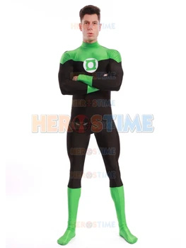 

Green Lantern Costume Halloween Cosplay Party Suit Lycra Spandex Green Lantern Superhero Costume The Most Classic For Adult/Kids