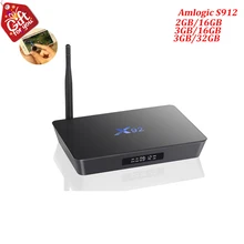 X92 Smart Android 6.0 TV Box Amlogic S912 Octa core 3GB DDR3 Ram 32GB Rom 5G Wifi 3D 4K UHD Media Player PK H96 Pro htv box 5