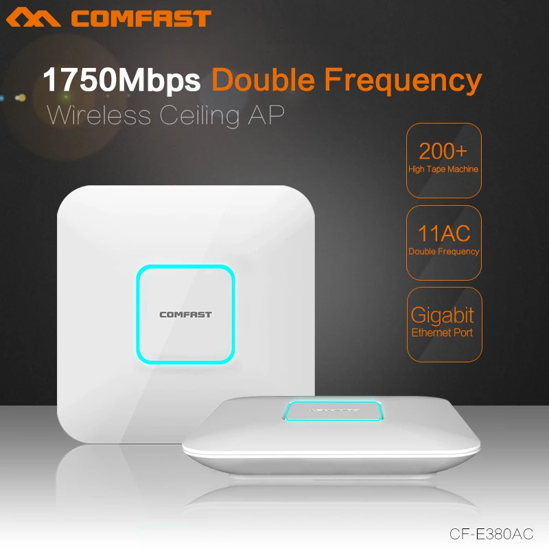 COMFAST wireless Ap 1750Mbps gigabit Ceiling AP 802.11AC 5.8G+2.4G dual band Indoor AP 48V POE WiFi Access Point AP wi-fi router 1200mbps 2 4g 5 8g dual band 802 11ac indoor ceiling mount access point wifi repeater router 48v poe ap 500mw gigabit management