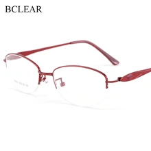 BCLEAR новые дизайнерские женские очки, оптическая оправа, металлический сплав, оправа для очков, розовые, красные, фиолетовые, золотые, серебряные очки