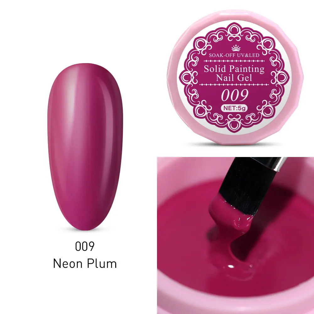 

Maphie Solid Colors Painting Uv Gel Shiny Platinum Nail Art Design Manicure Lacquer Semi Permanent Led Gel Nail Varnish