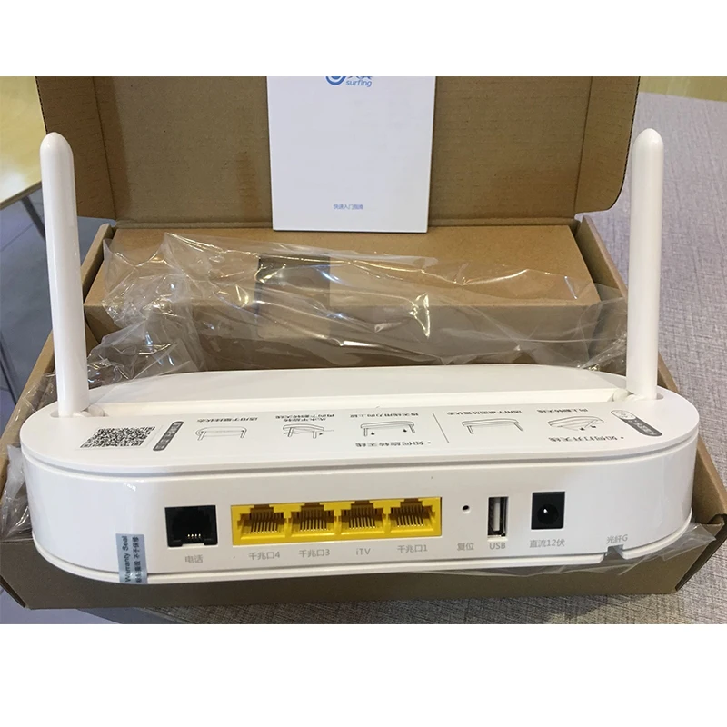 

English firmware 2.4G&5G GPON ONU ZTE F650A With 1ITV + 3FE + 1POTS + WIFI FTTH mode,Termina Gpon fiber network router