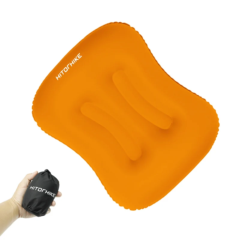 Orange Hitorhike Мини дорожная подушка Сверхлегкий Портативный Air ПВХ, надувные подушки Открытый Отдых Путешествия мягкая подушка палатка Применение аксессуар - Цвет: Orange