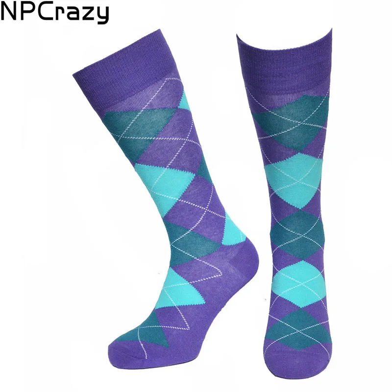 

Socks Men Sport Sock Europe Large Size Gentleman Crew Socks Colorful Purple Wedding Dress Sock Hit Color Quilted Skate Sox