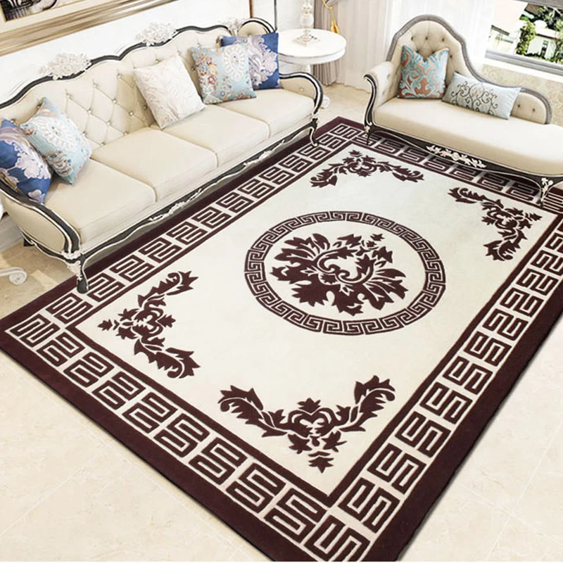 Новые европейские современные шерстяные ковры для гостиной, современные спальни коврики для гостиной, пользовательские ковры скандинавские украшения дома