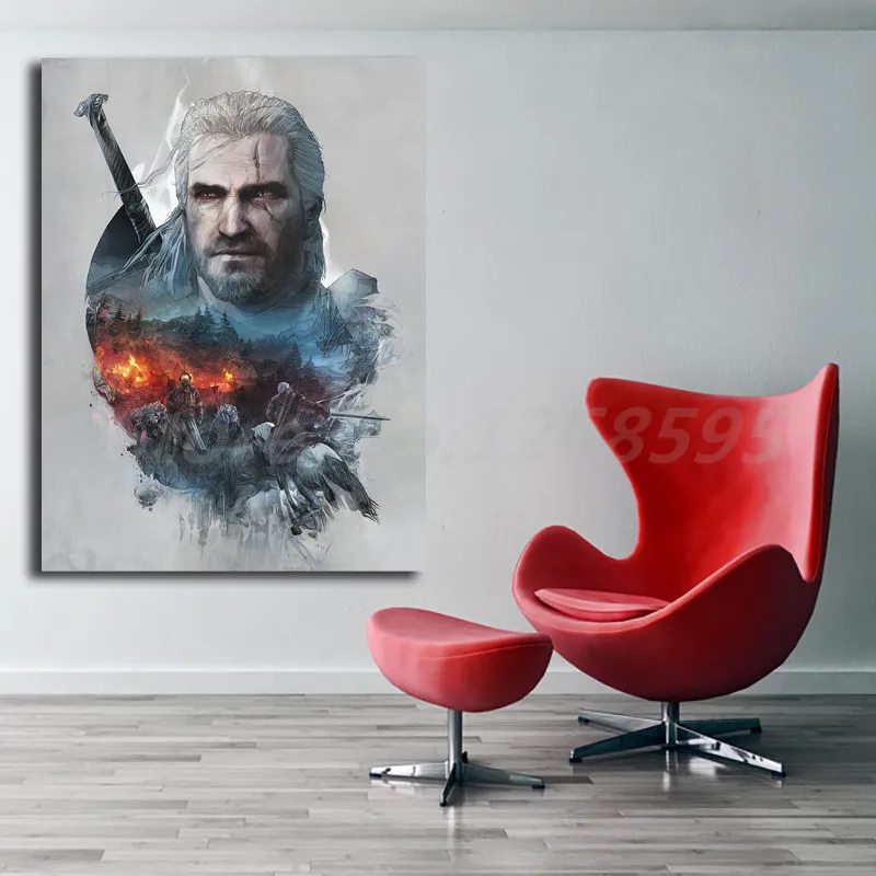 

The Witcher 3 Wild Hunt Steelbook Cover Wall Art Canvas Posters Prints Painting Wall Pictures For Office Living Room Home Decor
