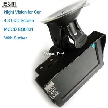 

E&M Night Vision Sight Riflescope For Car Hunting Goggles Monocular Device With Sucker 4.3 Screen Display