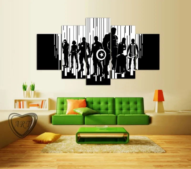 5-Panels-Black-White-Avengers-Canvas-Painting-Wall-Art-Canvas-Paintings-For-Living-Room-Wall-Decoracion (1)