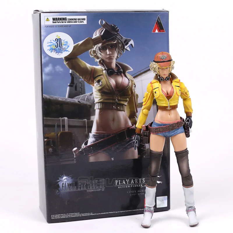 

Original Play Arts KAI Final Fantasy XV 15 Cindy Aurum PVC Action Figure Collectible Model Toy 25cm