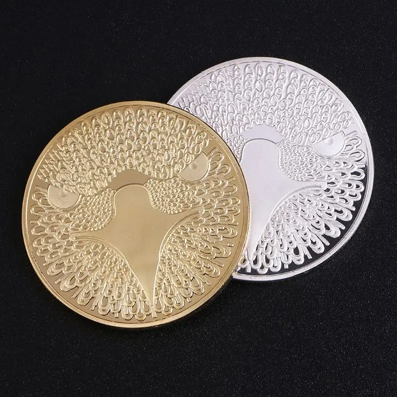 Commemorative Coin Eagle Gold Silver Collection Art Gift Bitcoin Alloy Souvenir