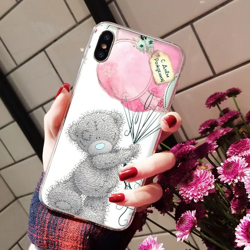 Babaite Tatty Teddy Bear Me To You Мягкий силиконовый прозрачный чехол для телефона для iPhone X XS MAX 6 6s 7 7plus 8 8Plus 5 5S SE XR - Цвет: A3