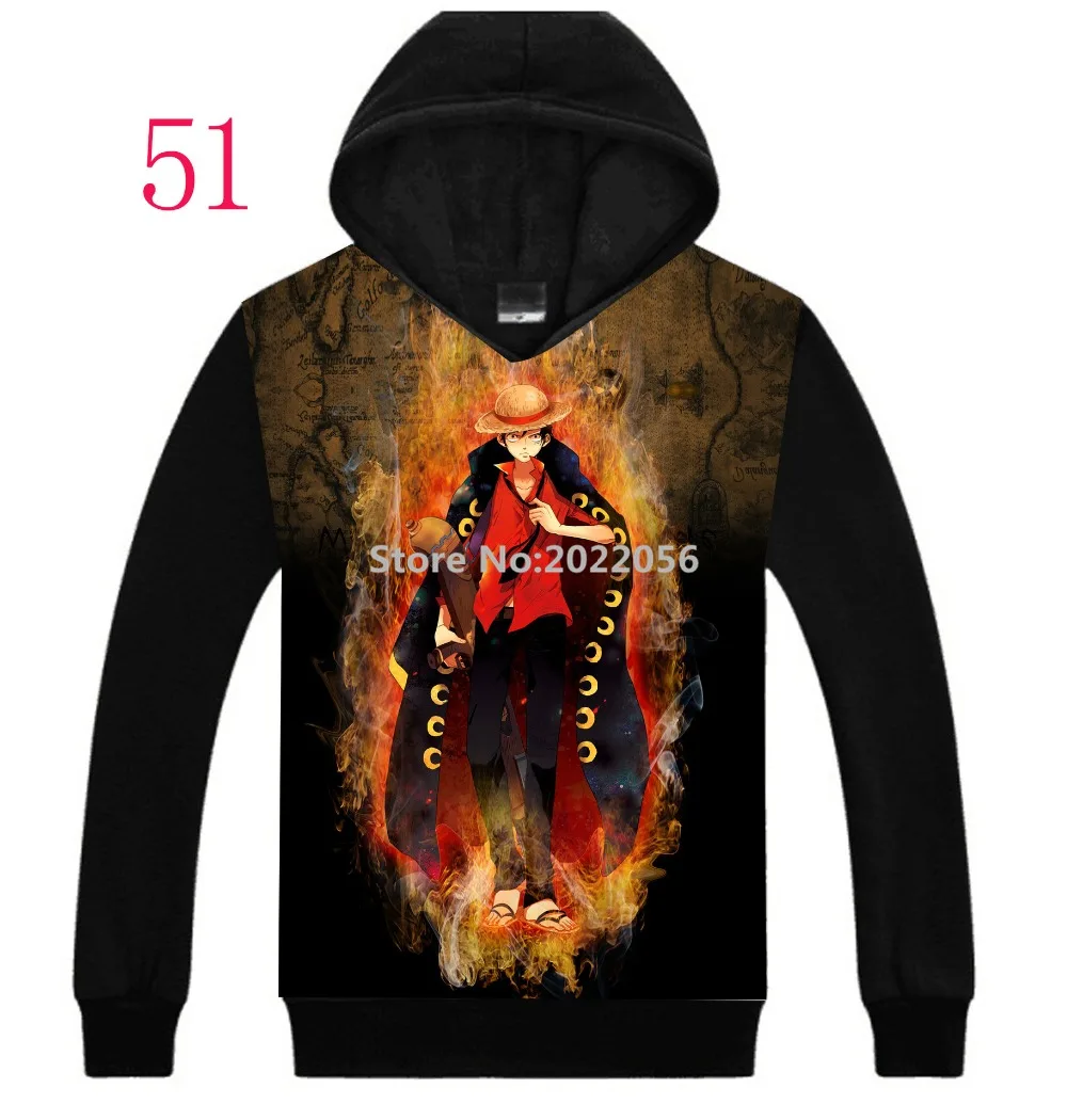 Free Shipping NEW Anime Manga One Piece Hoodie Cosplay Sweatshirt Hoodies 51in Hoodies 