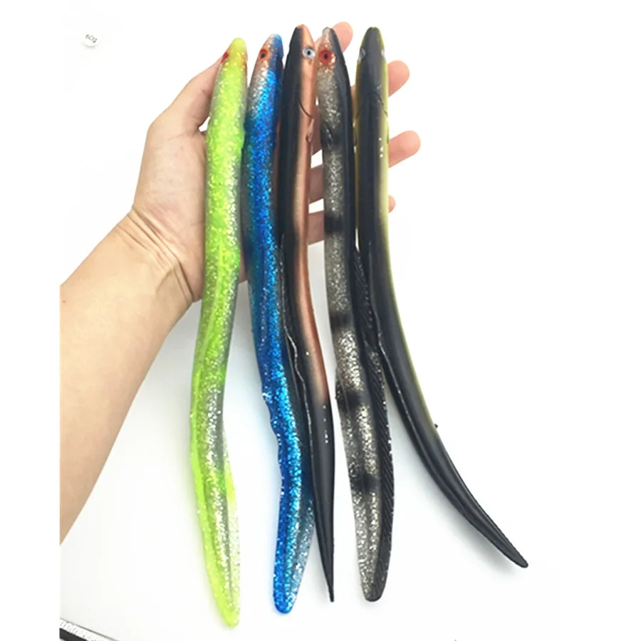  30cm59gSoft Sea Fishing Lure Shad Bait Swim Eel Artificial Soft Baits Simulation Lifelike Silicone 