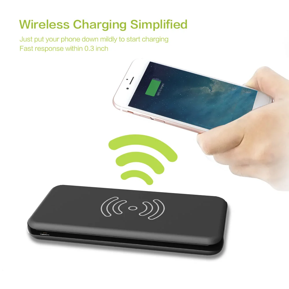 ALLPOWERS Wireless Charger 8000mAh Power Bank External Battery Charger Pack QI Wireless Charging Pad for Samsung Galaxy Note 8 ALLPOWERS Wireless Charger 8000mAh Power Bank External Battery Charger Pack QI Wireless Charging Pad for Samsung Galaxy Note 8