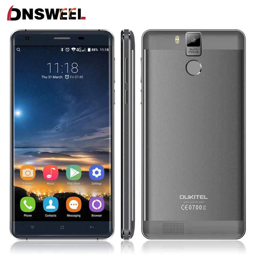 Original Oukitel K6000 Pro 5 5 FHD MTK6753 Octa Core Android 6 0 Mobile Cell Phone