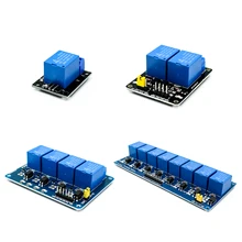 1 шт. 5 в 1 2 4 8 канальный релейный модуль с оптроном. Релейный выход 1 2 4 8 модуль реле для arduino