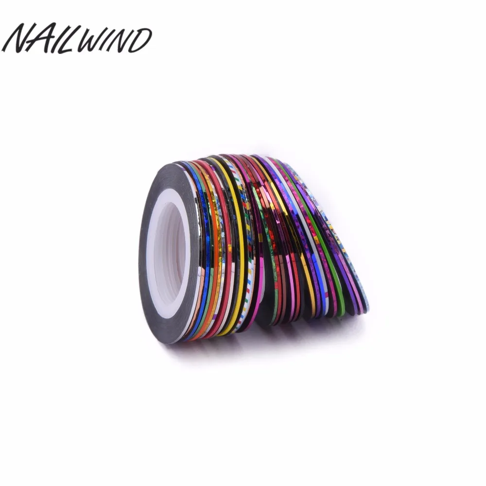 

NAILWIND 10pcs/set Colorful stickers for nails Nail Art Striping Tape Line DIY Decoration Nail Sticker