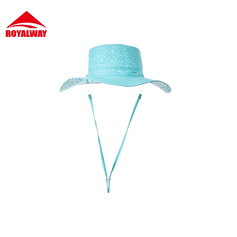 ROYALWAY женская шляпа от солнца для пеших прогулок с широкими полями, женская летняя верхняя одежда для девочек, новое поступление# RPCL2350G - Цвет: MJ0048 Blue