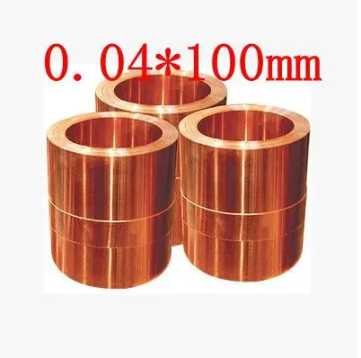 

0.04*100mm High quality copper strip, sheet skin red copper,Purple copper foil,Copper plate