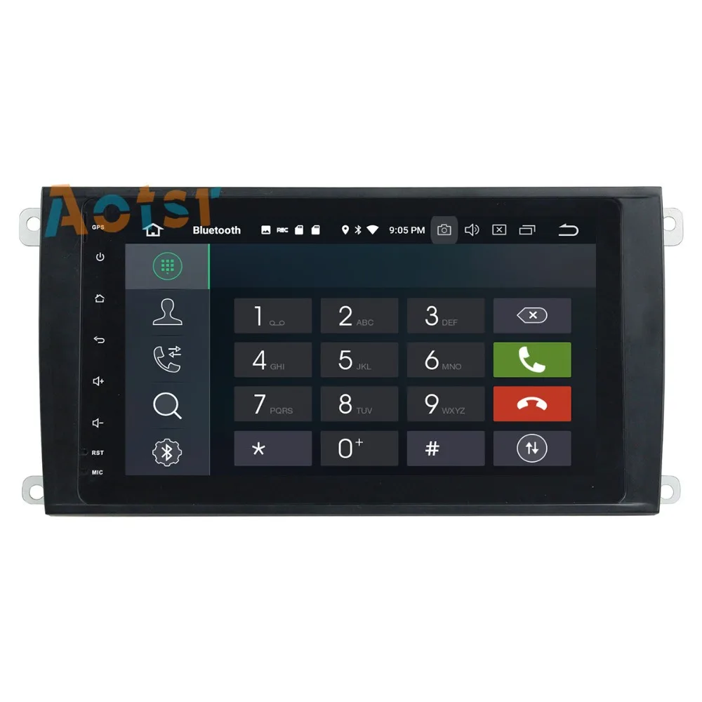 Cheap IPS Screen Android 8.0 4+32G Car multimedia dvd player head unit For Porsche Cayenne 2003 - 2010 GPS Navigation radio autostereo 1