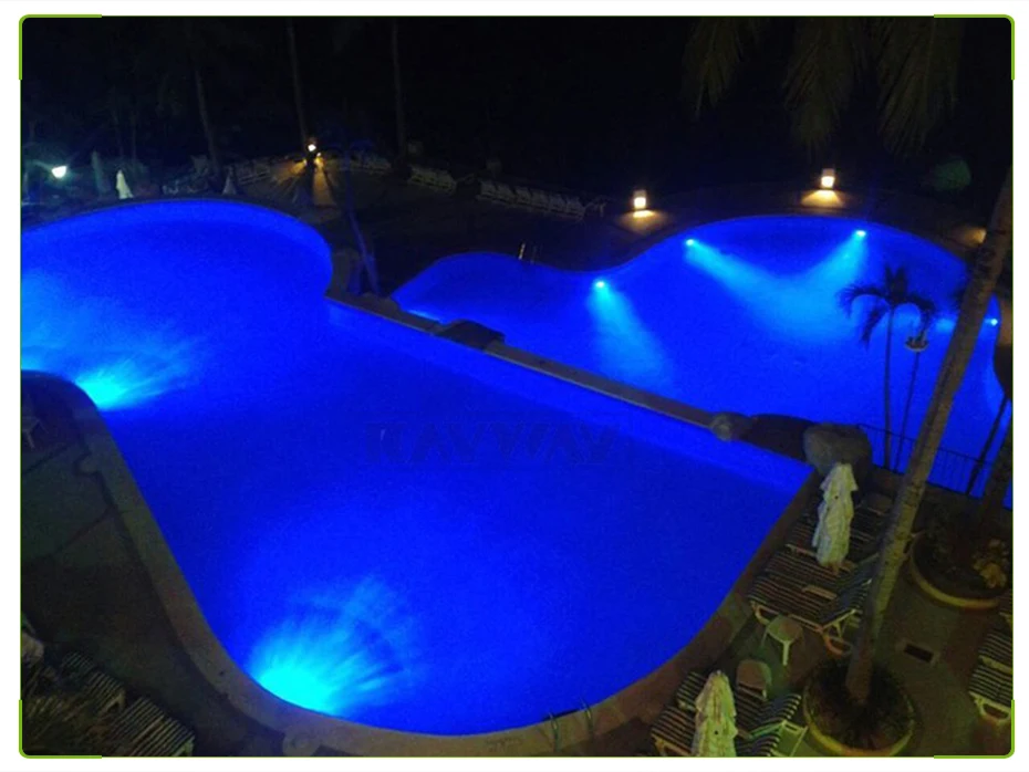 Holofotes de Controle Remoto à Prova Piscina Lâmpada Luzes Lagoa Subaquática d' Água ac - dc 12v Iluminação Fonte 54w Rgb Ip68 18 54W RGB Piscina Lâmpada IP68 Luzes Lagoa