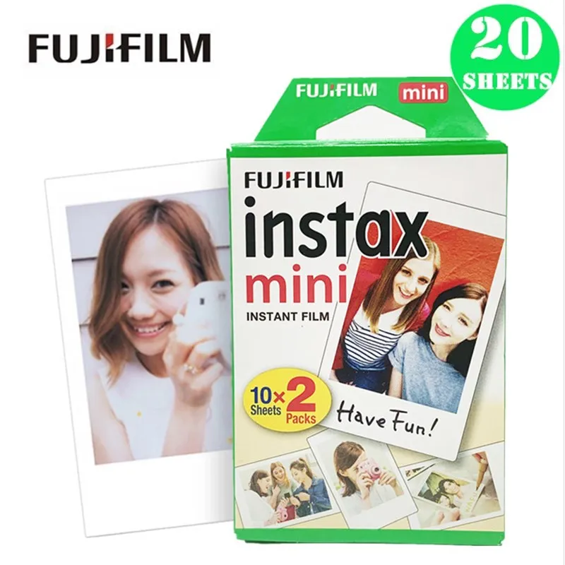 Пленка Fujifilm Instax Mini 10 20 30 40 50 60 100 листов 3 дюйма для мини 9 Polaroid FUJI Instant Photo camera mini 9 8 7s 70 90