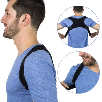 

One Size Only Upper Back Posture Corrector Adjustable Clavicle Brace Correct Shoulder Posture Support Strap Clavicle Correction