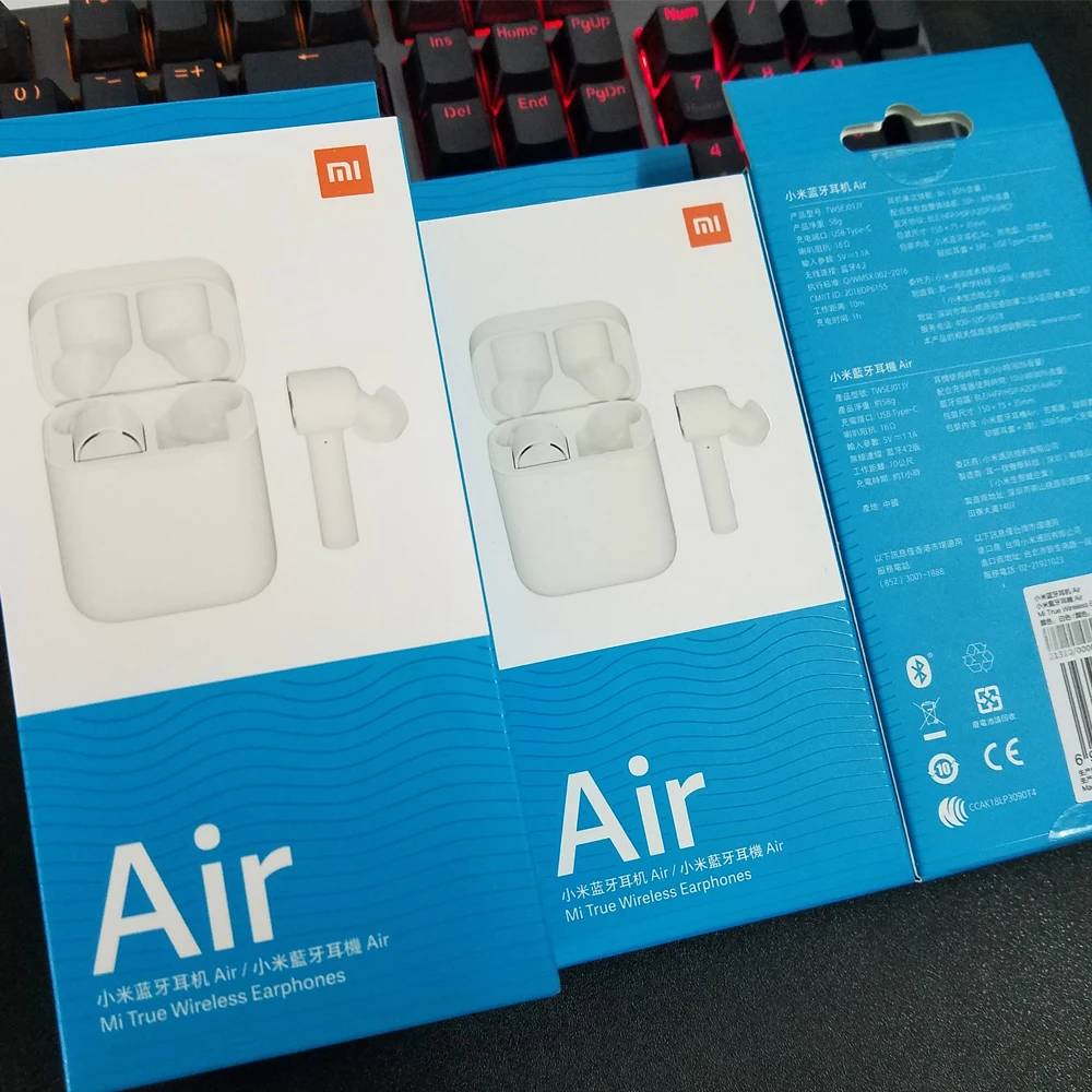 Оригинальные Xiao mi Red mi AirDots TWS беспроводные Bluetooth наушники BT 5,0 mi стерео гарнитура с mi c наушниками