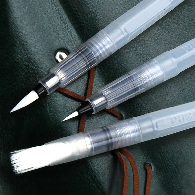 Tanque de Água Pces Superior m l Não Sakura Pentel Waterbrush Caligrafia Escova Caneta Aquarela 6 18cm s 14 High Quality Material escolar e de escritório